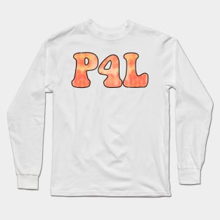 Tie Dye Orange Pogue 4 Life / P4L Long Sleeve T-Shirt